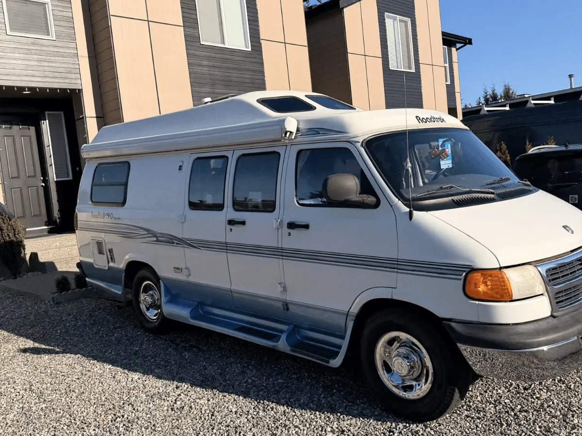 Camper van after an exterior detail